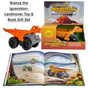 Bianca Iguanodon Toy Truck & Book Set | Kids Toys