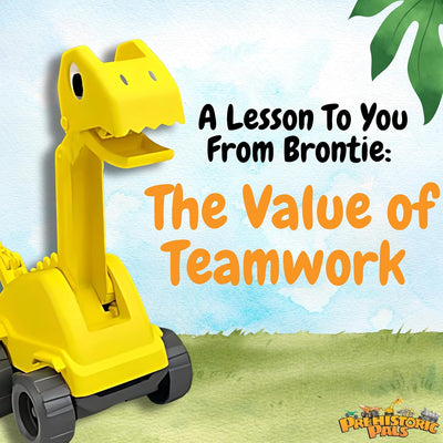Dinosaur Book and Toy Gift Set | Brontie and Pals Build a Park