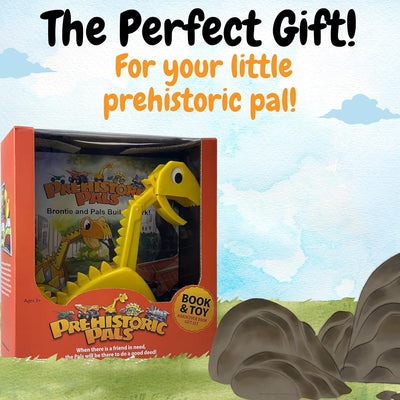 Dinosaur Book and Toy Gift Set | Brontie and Pals Build a Park
