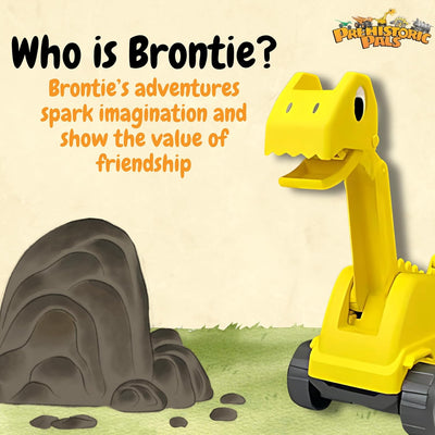 Plush Dinosaur Excavator | Brontie and Prehistoric Pals