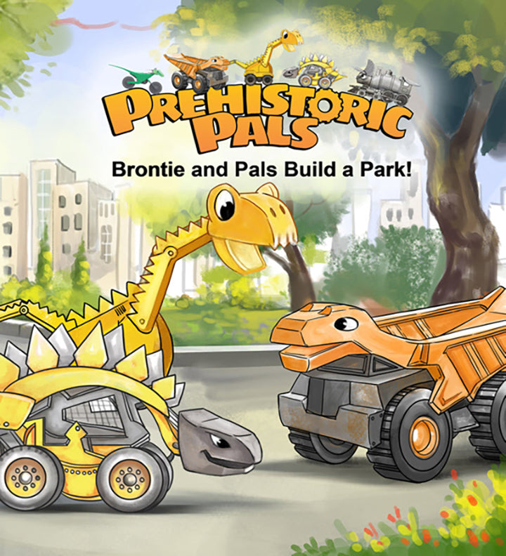 Dinosaur Book for Kids | Brontie and Pals Build a Park!