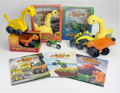 Dinosaur Book-1 for Kids | Brontie and Pals Build a Park!