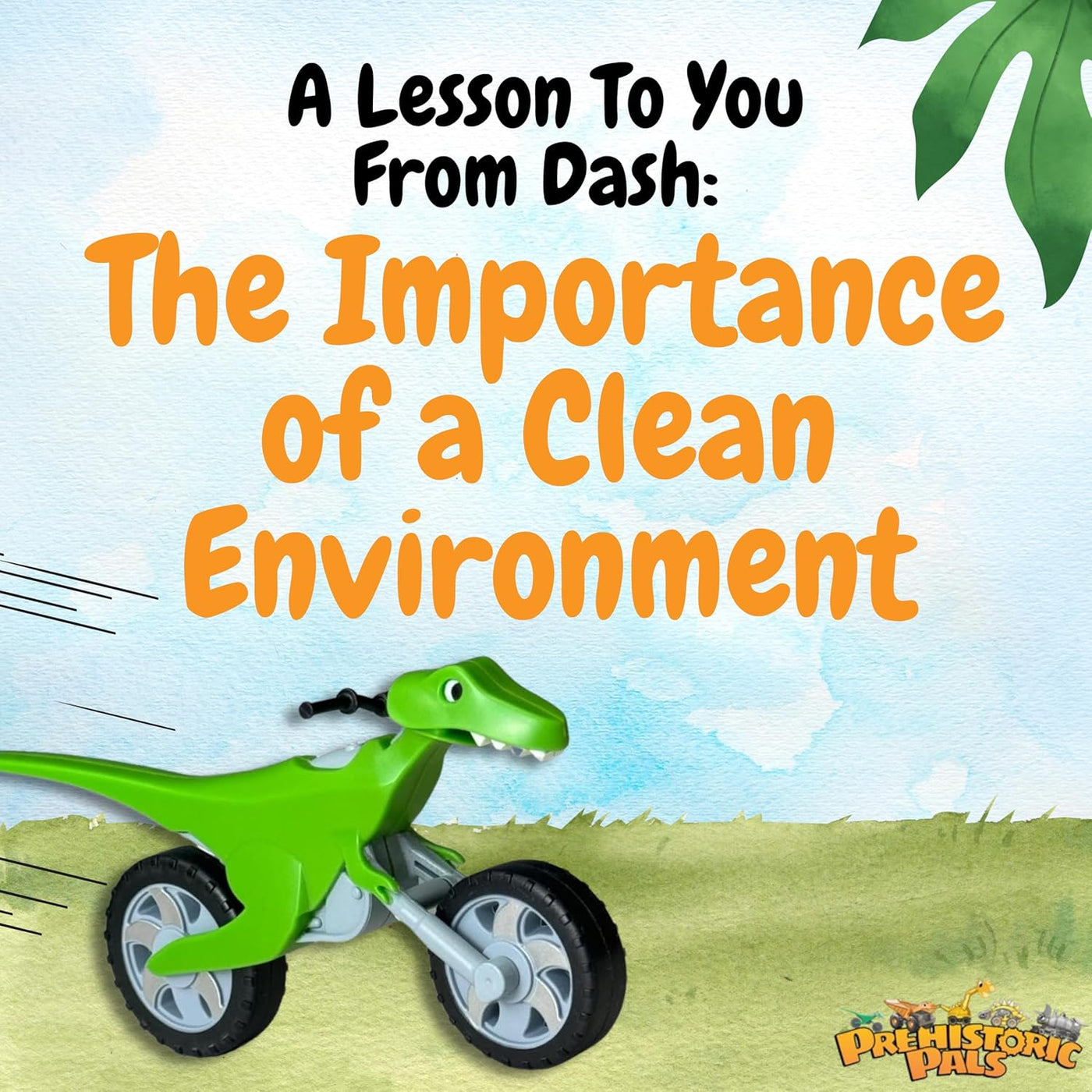 Dinosaur Book and Toy Gift Set | Dash Cleans Up the Beach