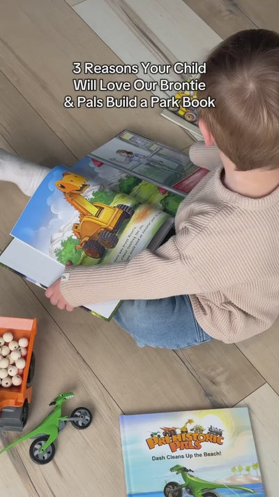 Dinosaur Book-1 for Kids | Brontie and Pals Build a Park!
