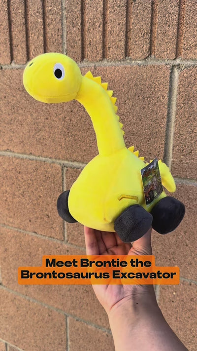 Plush Dinosaur Excavator | Brontie and Prehistoric Pals